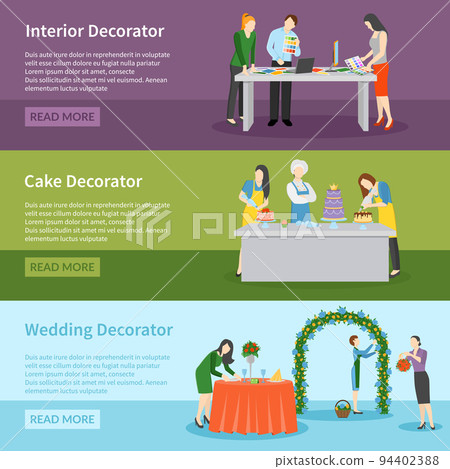 Interior Design Wedding Decoration Banners Set Interior Design Wedding Decoration Banners Set 94402388