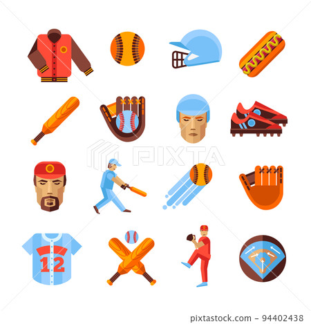 Baseball Icons Set Baseball Icons Set 94402438