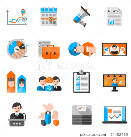 Color Icons For Elections Voting 94402489