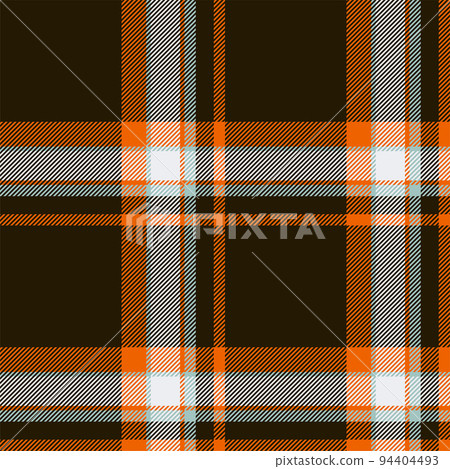 Plaid seamless pattern in orange. Check fabric texture. Vector textile print. Plaid seamless pattern in orange. Check fabric texture. Vector textile print. 94404493