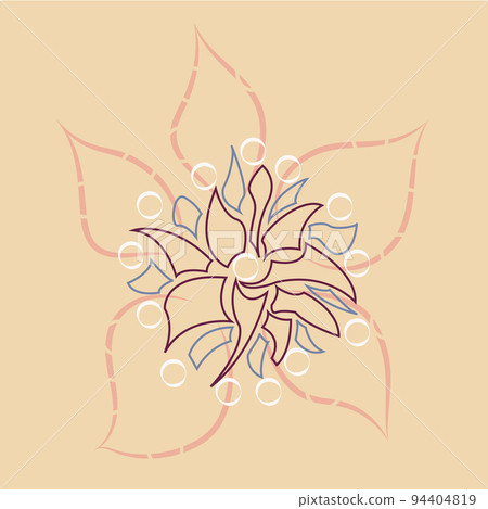 Illustration in pastel tones. Can be used to create corporate identity elements, logos and other promotional products. Illustration in pastel tones. Can be used to create corporate identity elements, logos and other promotional products. 94404819