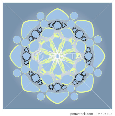 Polar ornament pattern, lace, style and inspiration for embroidery, cyclic drawing picture. Polar ornament pattern, lace, style and inspiration for embroidery, cyclic drawing picture. 94405408