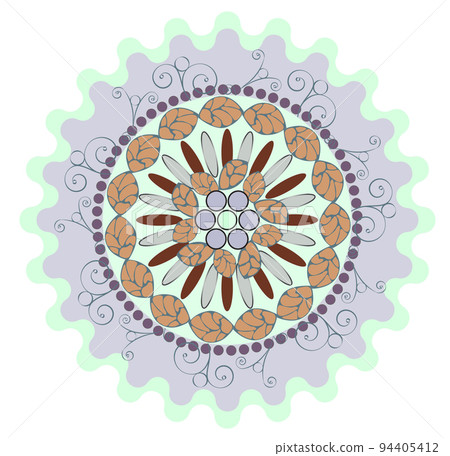 Polar ornament pattern, lace, style and inspiration for embroidery, cyclic drawing picture. Polar ornament pattern, lace, style and inspiration for embroidery, cyclic drawing picture. 94405412