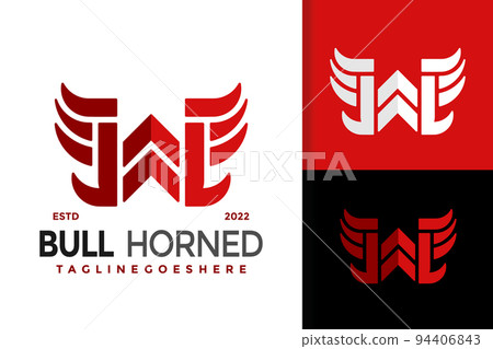 W Letter Horned Logo Design, brand identity logos vector, modern logo, Logo Designs Vector Illustration Template 94406843