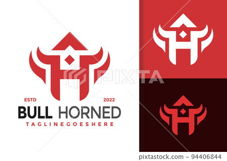 Letter H Horned Logo Design, brand identity logos vector, modern logo, Logo Designs Vector Illustration Template 94406844