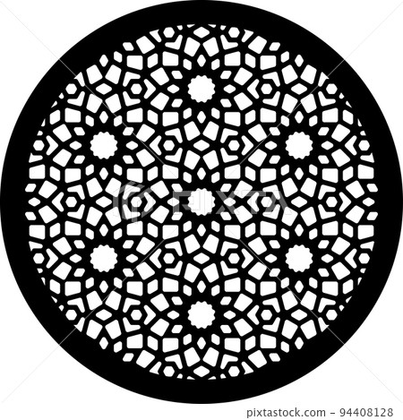 Round Decorative Coaster Design. Laser Cut Coaster. Laser Cutting Panel. Pattern Design Round Decorative Coaster Design. Laser Cut Coaster. Laser Cutting Panel. Pattern Design 94408128