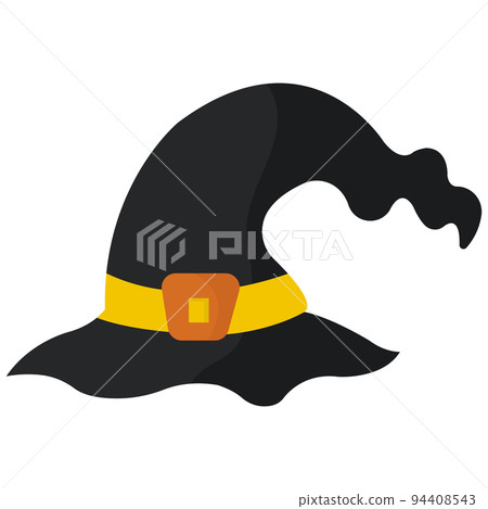 Doodle style witch hat. Halloween element. Doodle style witch hat. Halloween element. 94408543