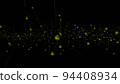 Abstract polygonal space low poly dark background with connecting dots and lines. Connection structure. 3d rendering 94408934