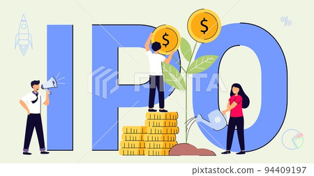 IPO Initial Public Offering concept Money investment 94409197