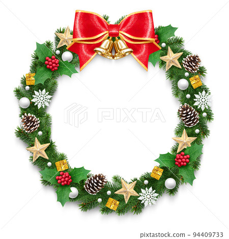 聖誕花環圖真實 聖誕花環圖真實 94409733