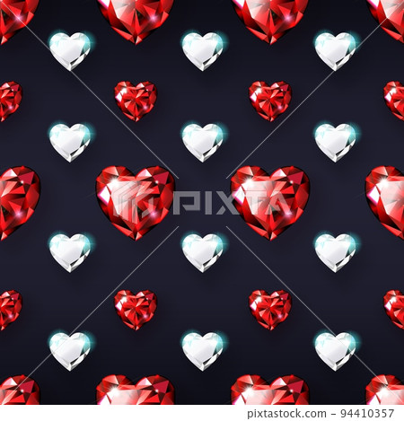 jewelry seamless pattern rubies and diamonds vector jewelry seamless pattern rubies and diamonds vector 94410357
