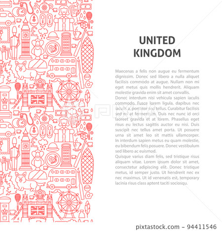 United Kingdom Line Pattern Concept 94411546