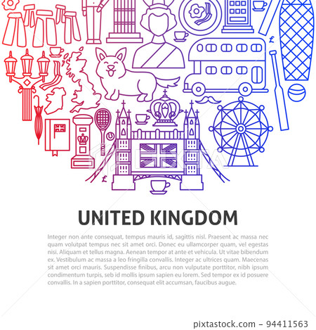 United Kingdom Line Concept United Kingdom Line Concept 94411563