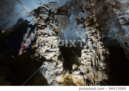 Picture of illuminated Grotte des Demoiselles in France Picture of illuminated Grotte des Demoiselles in France 94413069