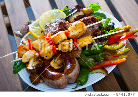 Authentic Bulgarian dish Meshana skara Authentic Bulgarian dish Meshana skara 94413077