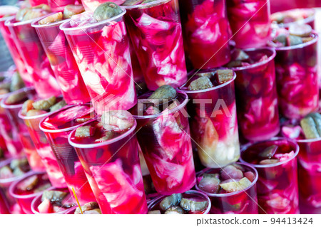 Pickle juice, or salgam suyu. Pickle juice, or salgam suyu. 94413424