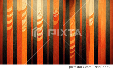 Halloween background striped room in orange and black 94414569