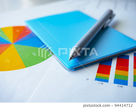 Graph, business image of notebook 94414712