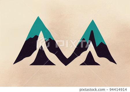 Mountain logo, adventures logo, mountain logo design template, drawing 94414914