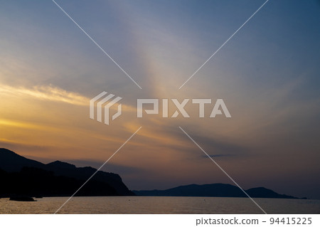 Autumn Zenibako coastal sunset 94415225
