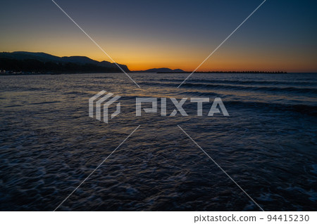 Autumn Zenibako coastal sunset Autumn Zenibako coastal sunset 94415230