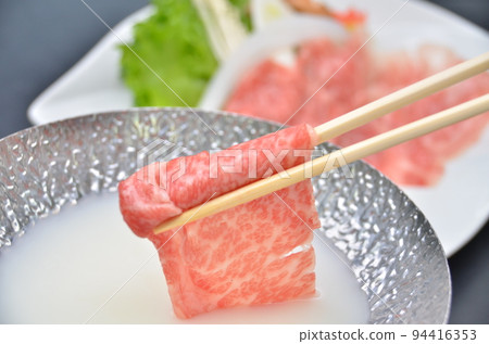 Japanese black beef soy milk shabu-nabe image Japanese black beef soy milk shabu-nabe image 94416353