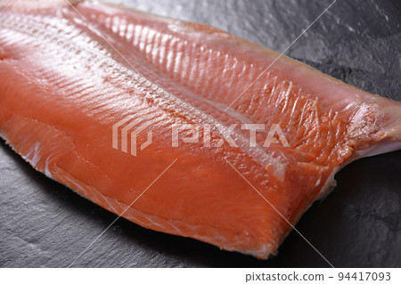 Salmon fillet half raw Salmon fillet half raw 94417093