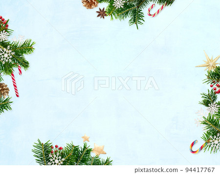 清新的聖誕背景素材 94417767