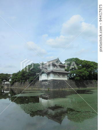 Edo castle and sky Edo castle and sky 94417975