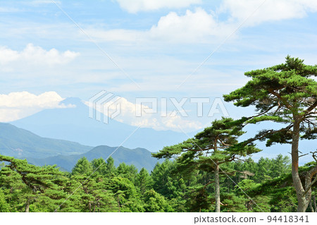 八岳牧場公園和富士山 94418341
