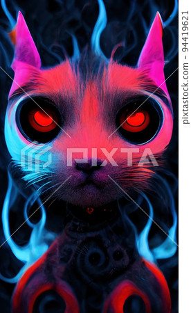 Creepy infernal zombie animal with hypnotic eyes The concept of a nightmarish zombie from the hellscape. Creepy infernal zombie animal with hypnotic eyes The concept of a nightmarish zombie from the hellscape. 94419621