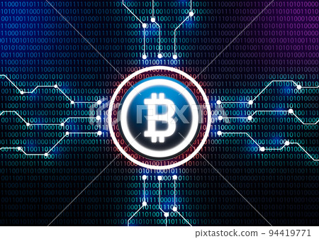 Bitcoin on circuit baord Bitcoin on circuit baord 94419771