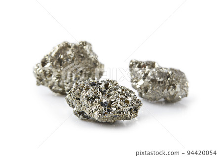 pyrite stone isolated 94420054