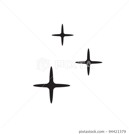 set of simple stars sparkle icon vector illustration set of simple stars sparkle icon vector illustration 94421379