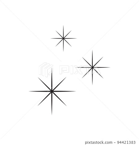 set of simple stars sparkle icon vector illustration set of simple stars sparkle icon vector illustration 94421383
