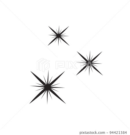 set of simple stars sparkle icon vector illustration set of simple stars sparkle icon vector illustration 94421384