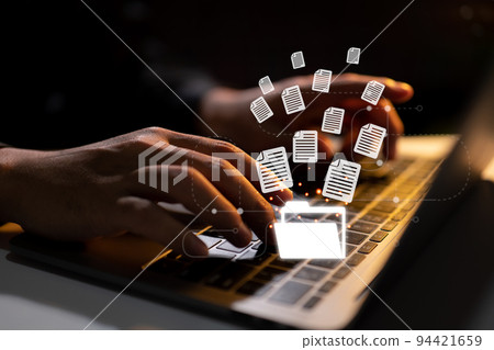Document flow in the company, paperless tech. E-document management, less bureaucracy. 94421659