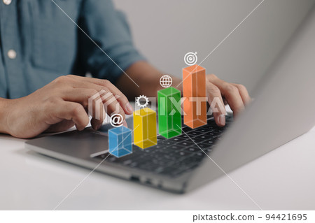 Business graph with statistics. Missions and achievements. clever answers Setting objectives, a winning company plan, and a marketing idea. Business graph with statistics. Missions and achievements. clever answers Setting objectives, a winning company plan, and a marketing idea. 94421695