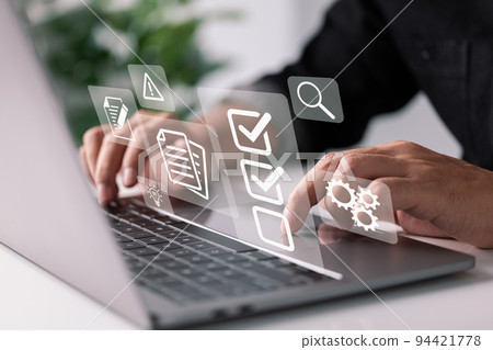 This is a standard quality control certification assurance idea, using a checkbox image to represent the promise. This is a standard quality control certification assurance idea, using a checkbox image to represent the promise. 94421778