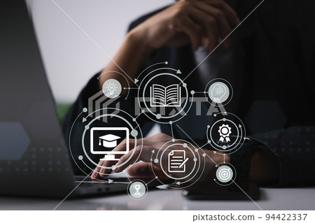 E-learning concept E-learning concept 94422337