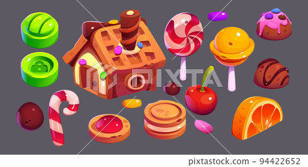 christmas sweets, desserts, bakery and pastry set 94422652
