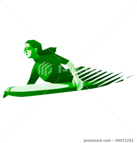 A simple illustration of bodyboarding and surfing 94423281