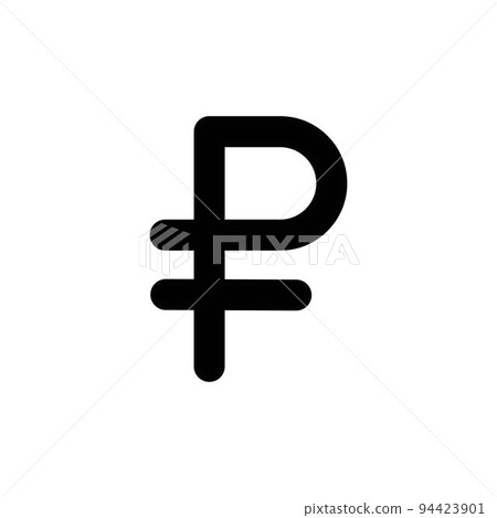 Russian ruble sign. Ruble vector icon. RUB 94423901