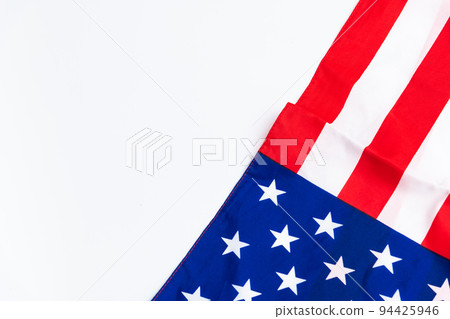 American flag on white background for Memorial Day, 4th of July, Labour Day American flag on white background for Memorial Day, 4th of July, Labour Day 94425946