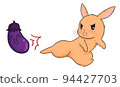 [First Dream] Rabbit kicking an eggplant [New Year] 94427703