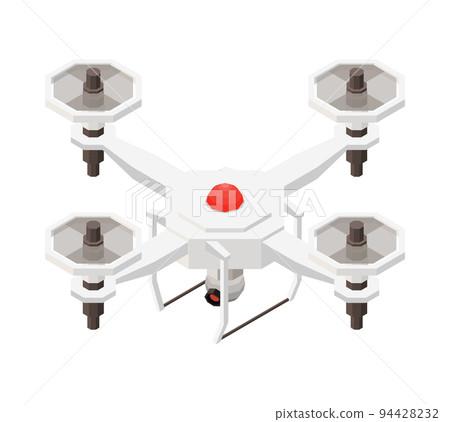 Quadrocopter Isometric Illustration 94428232