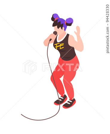 Isometric Pop Singer 94428330