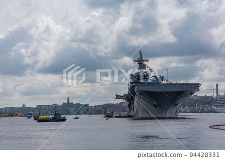American warship USS Kearsarge in the Swedish capital. 94428331