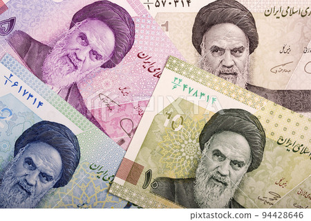 Iranian money a business background 94428646
