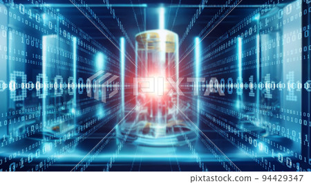 Computers and Digital Transformation Horizontal visuals for banners and advertisements 94429347